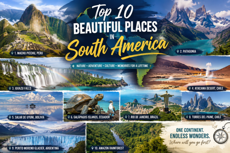🌎 Top 10 Beautiful Places in South America