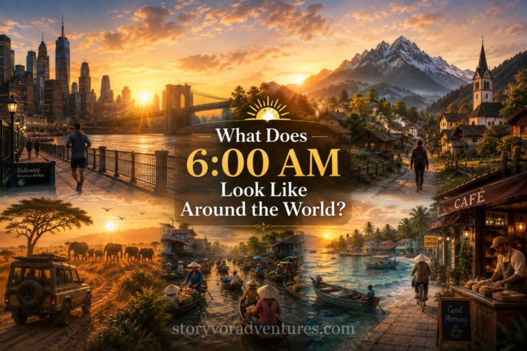 🌅 What Does 6:00 AM Look Like Around the World?